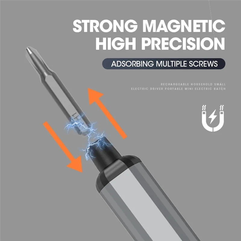 AT29-68 In 1 Cordless Electric Screwdriver Set Precision Screwdriver Set Screw Driver Bits Fast Charging With LED Light Easy Ins