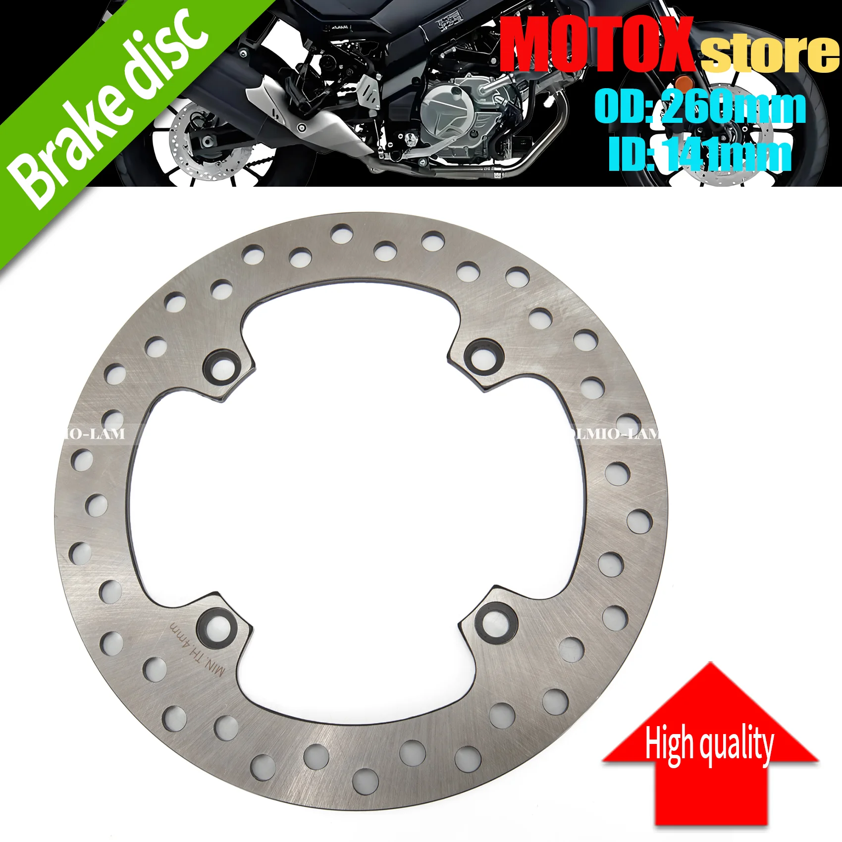 

Motorcycle Fit for Suzuki V-Strom 650 1000 1050 800 DL650 DL1000 DL1050 XT DL800 SE 69211-06G00-000 Rear Brake Disc Rotor