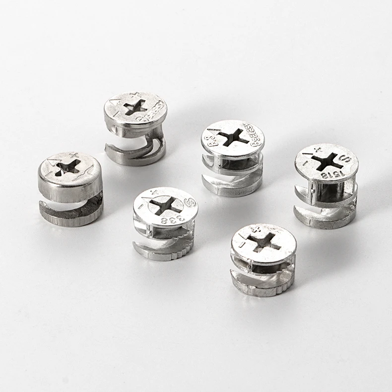 20pcs Locking Cam Lock Fixings Bolts Nuts Fixings For Furniture/cabinets Bed Cot 15mm Eccentric Wheel Three One Connector Nut