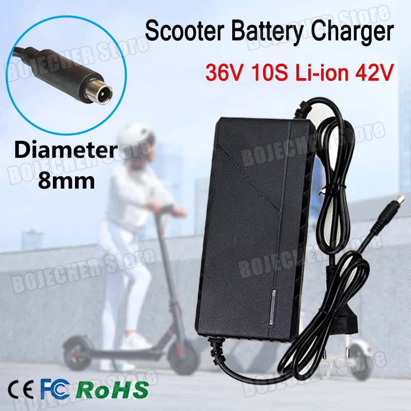 36V 2A Roller Batterie Ladegerät 42V 2A 10S Li-Ion Batterie Netzteil Adapter Für xiaomi mijia M365 elektrische Roller Ladegerät