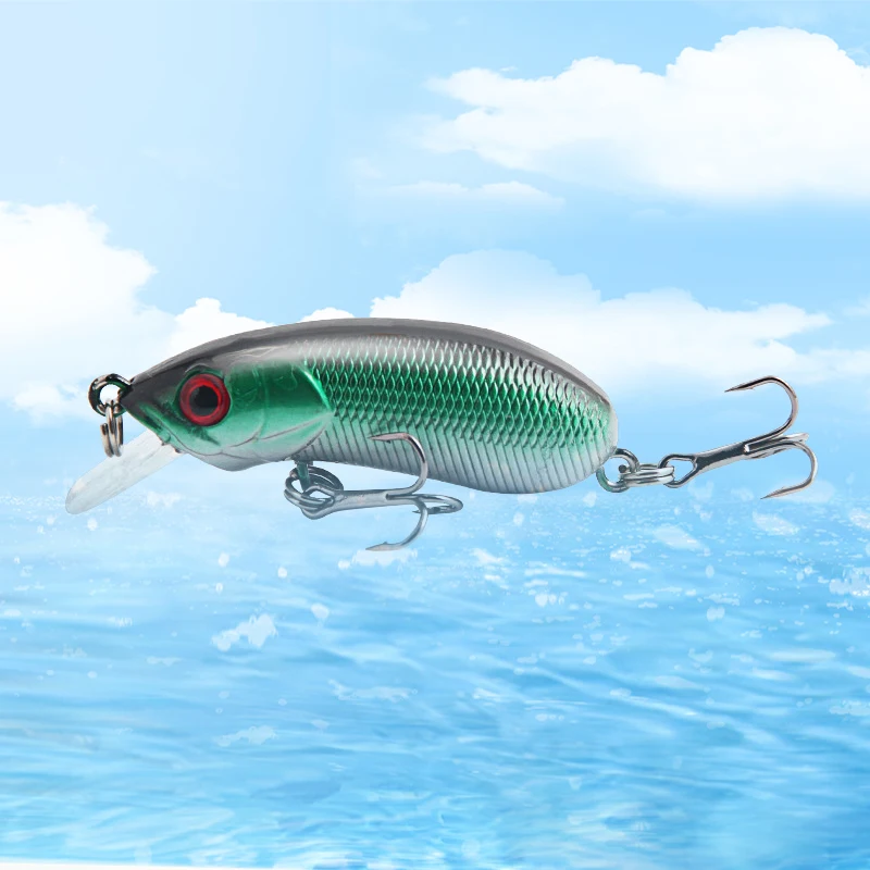 Luya Bait Fresh Water Long Throw Slow Sinking Mino 50cc 5.3cm/7.8g Dazzling Colorful Flipped Mouth Attack Perch Fake Bait