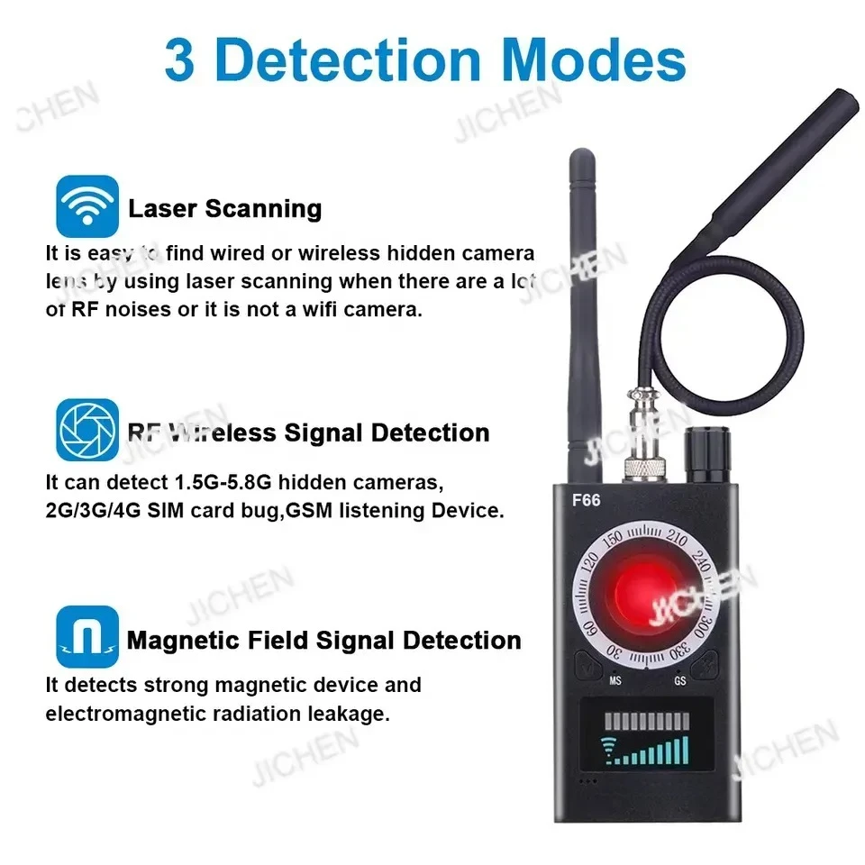 Detector RF de câmera sem fio Bug K18 RF GS Detector