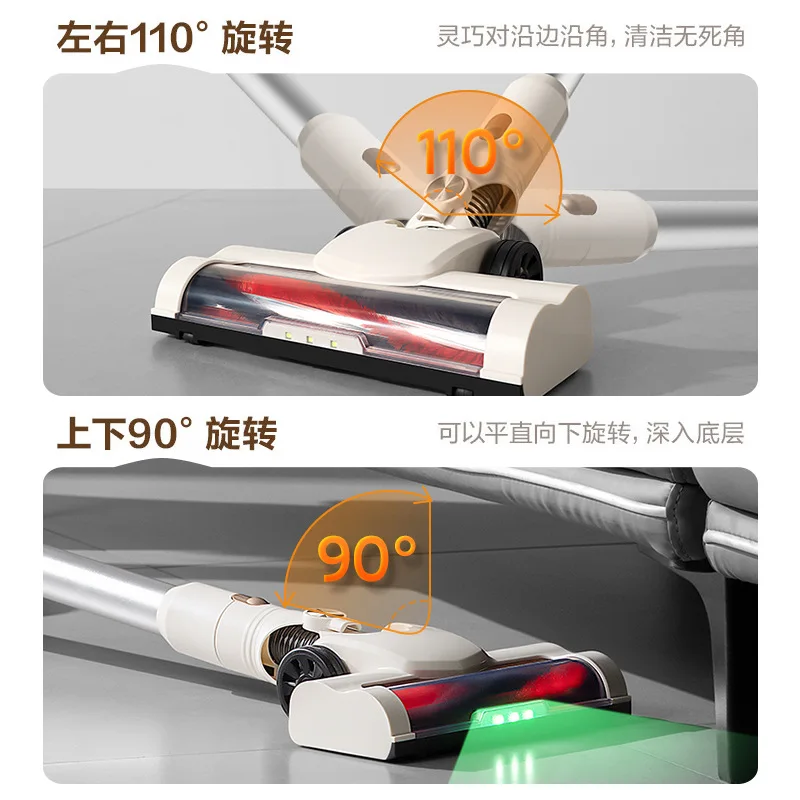 Vacuum Cleaner Household Wireless Electric Floor Brush Large Suction Power Lightweight Handheld Vacuum Mopping Machine