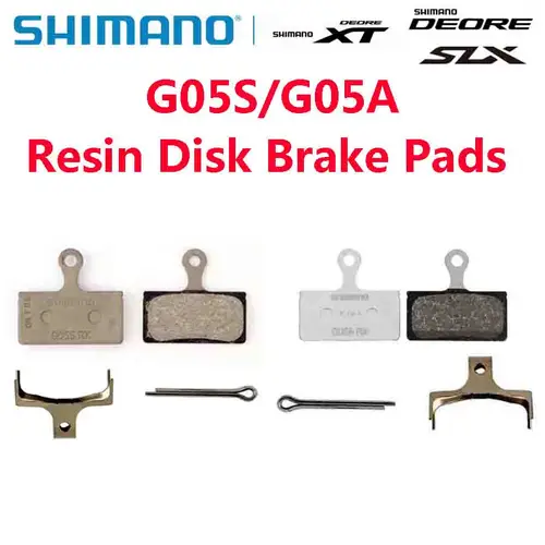 Pastillas de freno de disco de resina Shimano G05S G05A DEORE XT SLX DEORE pastillas de resina MTB M8100 M8000 M7100 M7000 M6100 M6000 M785 M675 M615