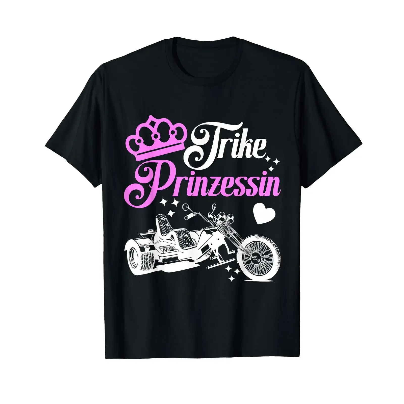 Trike Princess Three wheeler Motorcycle Triker Biker T Shirt vintage Washed Stylish Stretched homme Soft fashion streetwear