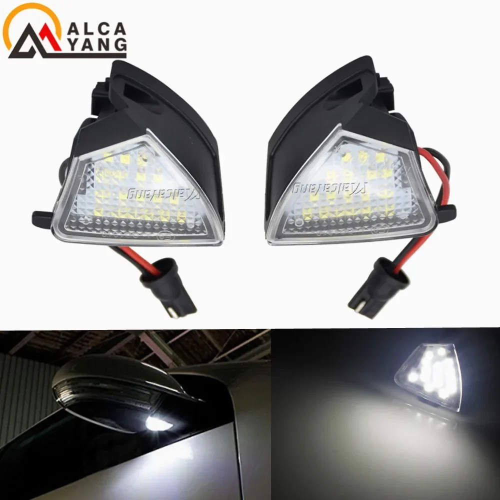 2Pcs Canbus LED Auto Puddle Lamp for Volkswagen VW Passat B6 CC Touran Jetta MK3 Golf 5 LED Car Under Side Mirror Lihgts