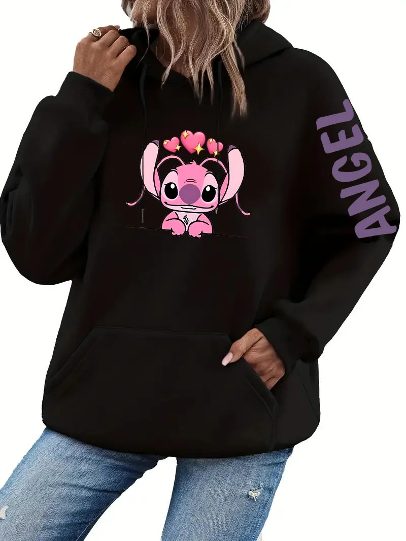 

Disney Stitch Hoodie Woman Clothing Y2k Clothes Women's Sweatshirts Long Sleeve Stitch Hoodie Y2k Woman Clothing Hooded Shirt