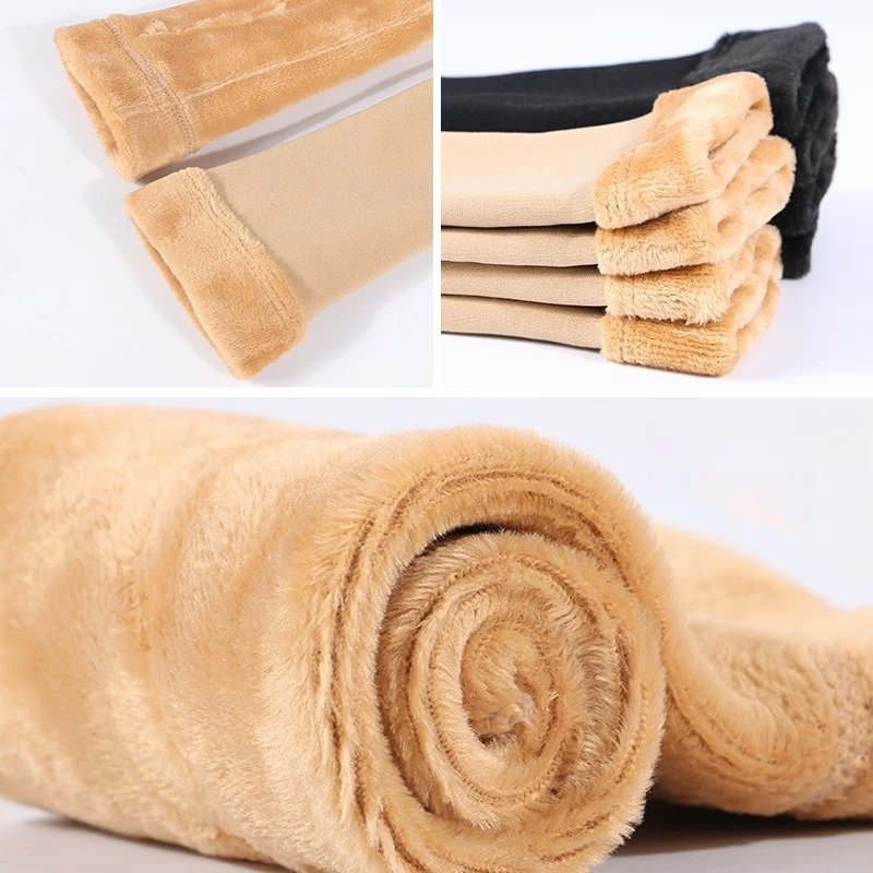 5 Par Dziewczęcych Skarpet Śnieżnych z Podszewką z Polaru, Grube, Ciepłe Skarpety do Połowy Łydki dla Kobiet, Tanie, Puszyste Skarpety na Jesień i Zimę, Zestaw