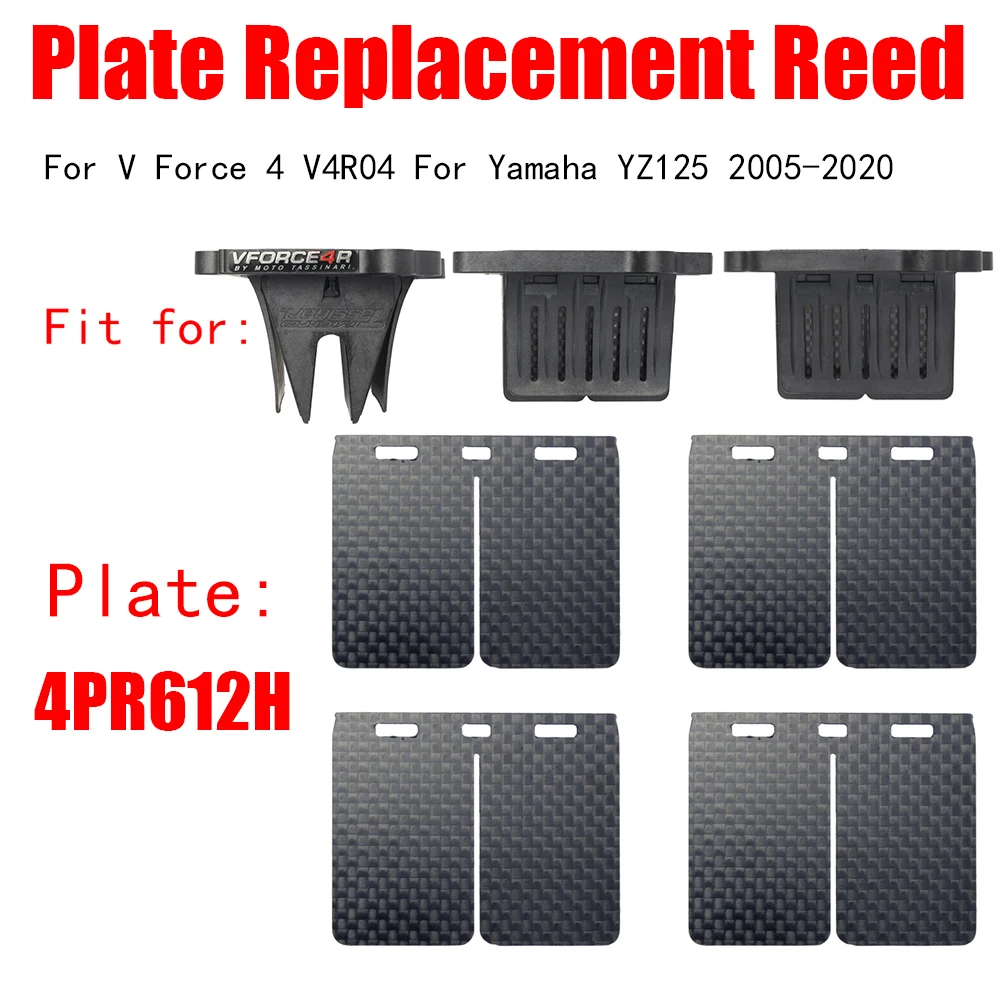 For V Force 4 V4R04 Yamaha YZ125 2005-2020 Carbon Fiber Plate 4PR612H Replacement Reed valve