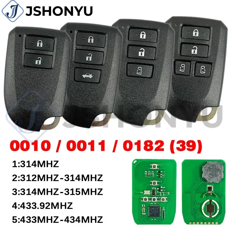 

JsHonYu BF1ER BS1EW BS2ET 8A Chip Smart Remote Key for Toyota Hiace Yaris L Vios RegiusAce 3 4 Button