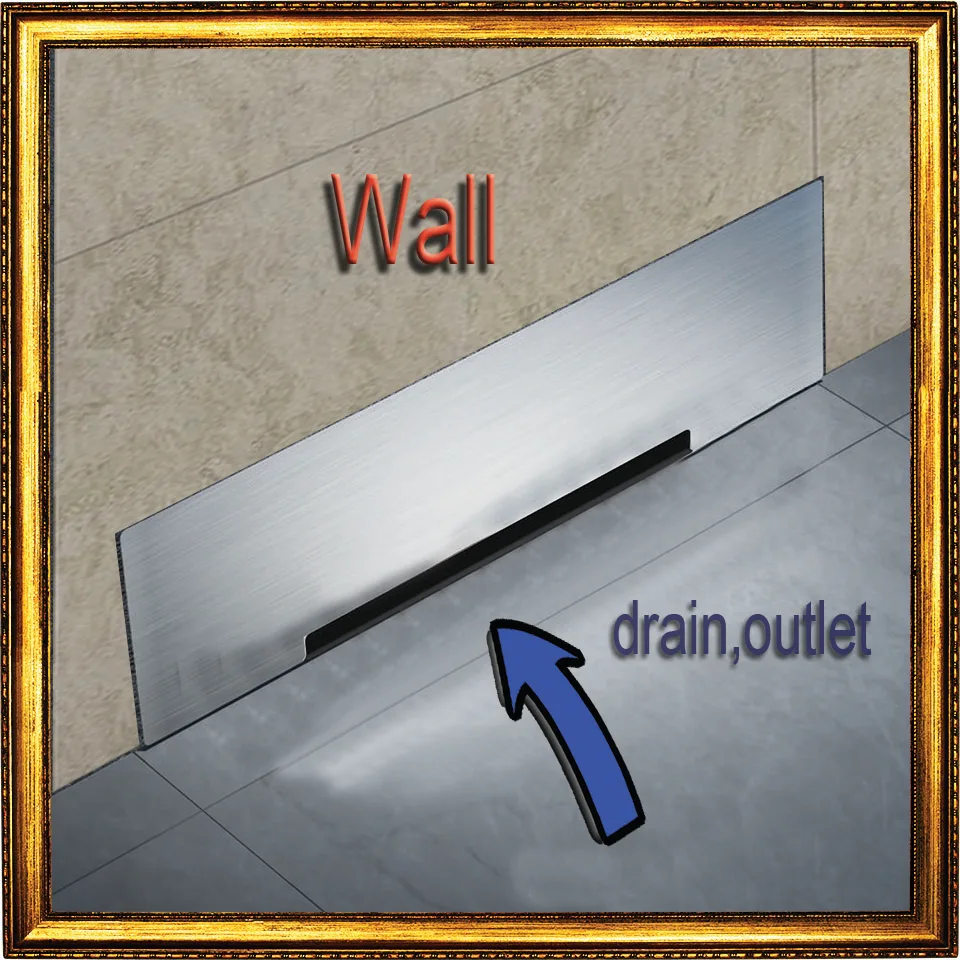 

Wall Drainage Large-Traffic Stainless Steel 30cm Bathroom Accessories Shower Floor Drain Big Flow Rate Refuse Nasty Smell