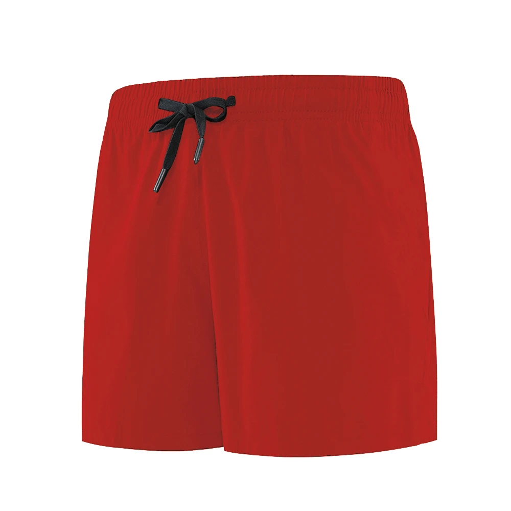 Ademende heren trekkoord effen kleur sport buiten hardlopen casual fitness yoga gym shorts platte maatkaart