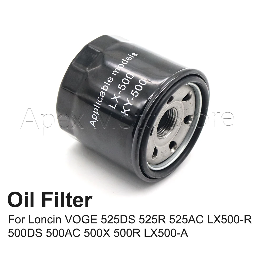 

Motorcycle Oil Filter For Loncin VOGE 525DS 525R 525AC LX500-R 500DS 500AC 500X 500R LX500-A 500 525 DS R AC X LX500 A R