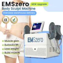 EMSzero Weight Loss RF Sculpting Muscle Body Slimming Machine with 4 Handles EMS Electromagnetic Stimulate Hiemt