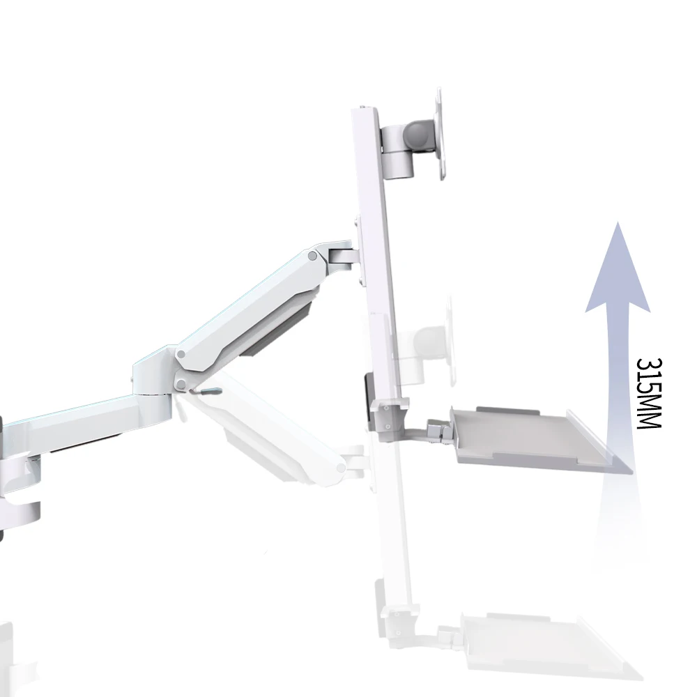 360 Rotary Gas Spring Monitor Arm VESA Wall Mounted Design USB Drive for 32 Screen New Monitor Arm