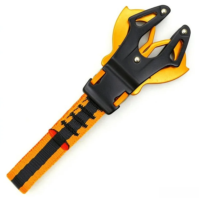 12cm Frog Connector Auto Lock Carabiner, 24016NOO0KK, Directional Safety Hook for Rock Climbing Anchors Rope Access Rescue