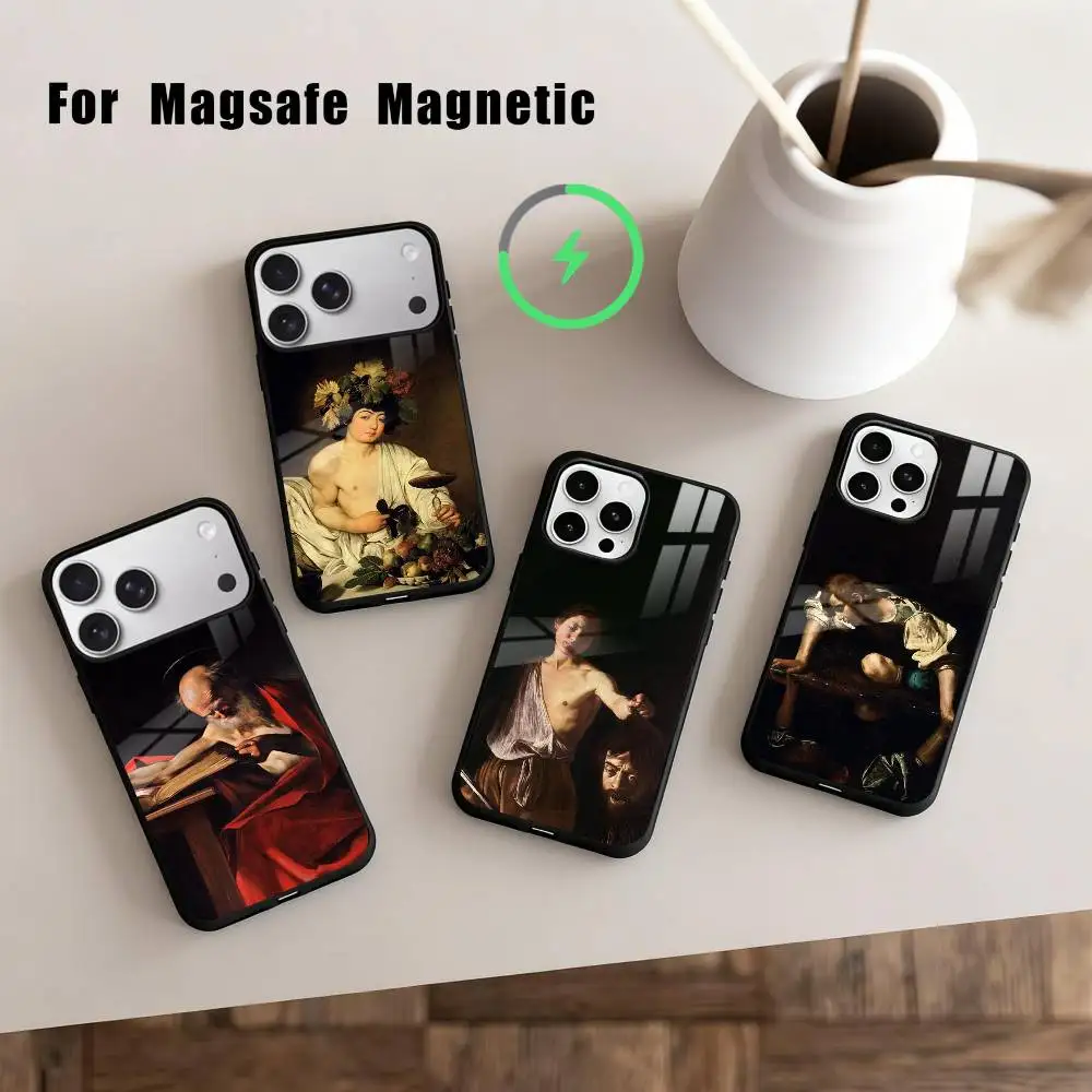 

C-Caravaggio-O P-Painting-G Phone Case For iPhone 17,16,15,14,13,12,Plus,Pro,Max for Magsafe Magnetic Wireless Charging