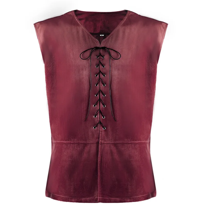 Colete Medieval Renaissance Homem colete sem mangas Traje