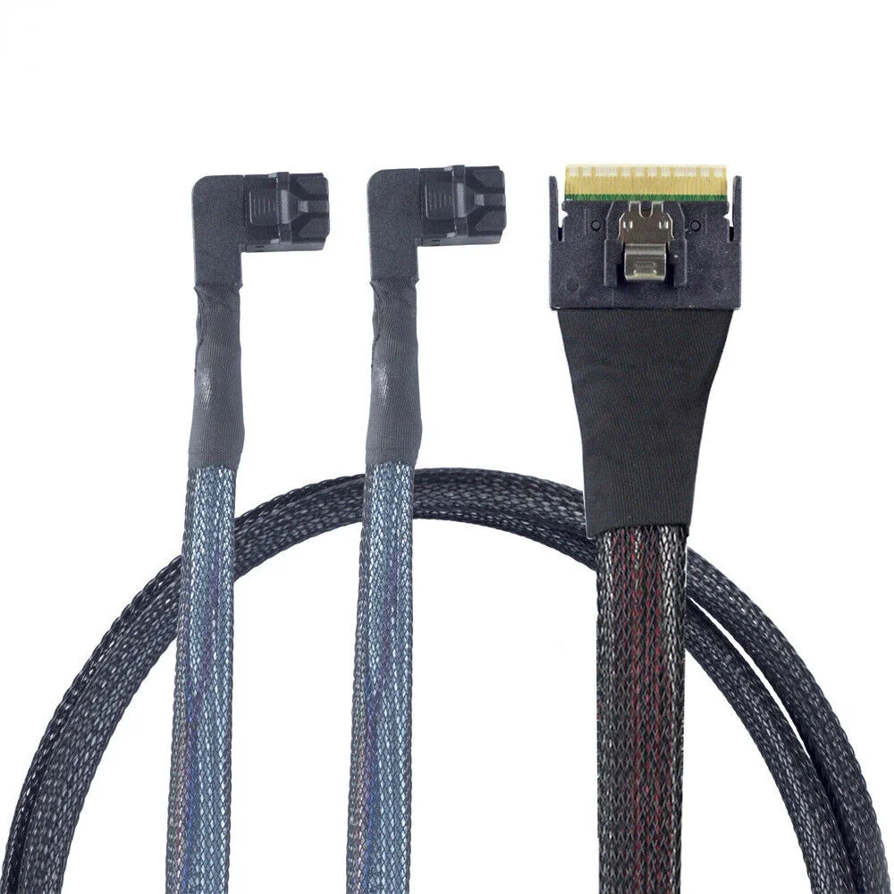 MINI SAS Slimline SFF-8654 8i 4.0 To SAS HD SFF-8643 Connection Cable