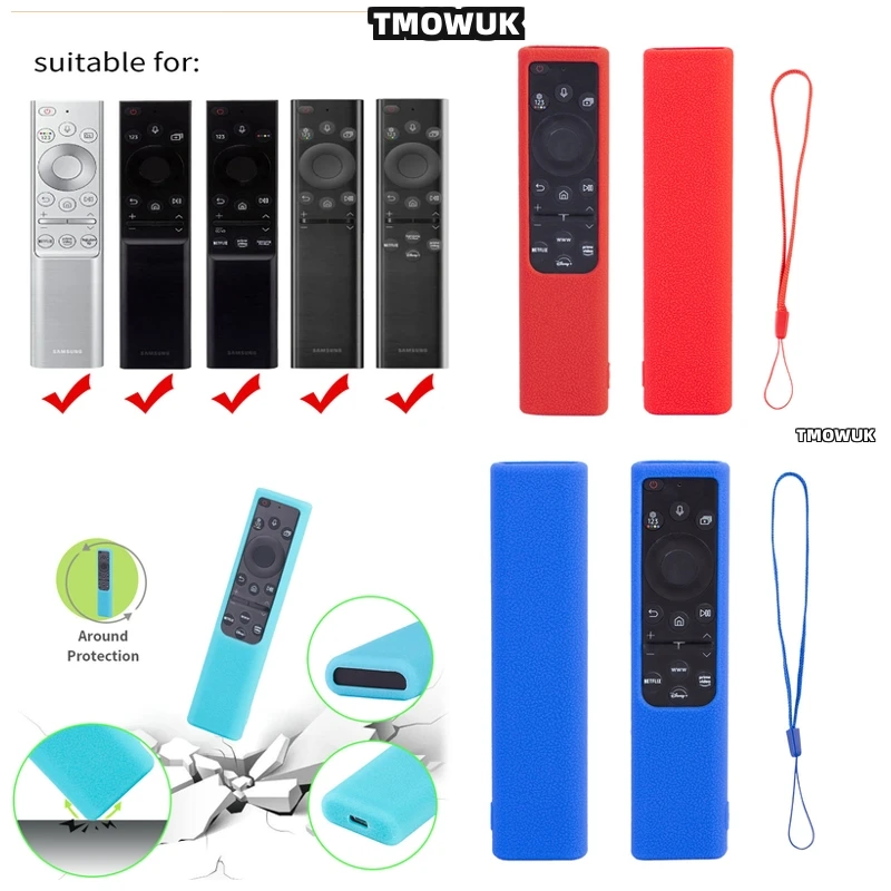 

For Samsung Smart TV TM-1990C 2180 TV Remote Control Silicone Protective Cover Case Shockproof Anti-drop Anti-scratch