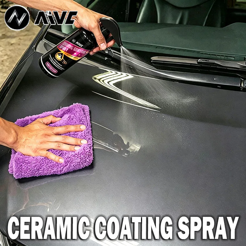 AIVC Autopolitur 300ML Nano Flüssigglas-Kristallbeschichtung Hydrophobe Wasserdichte Polierfarbe für Autolack-Härte Autopolitur-Wachs