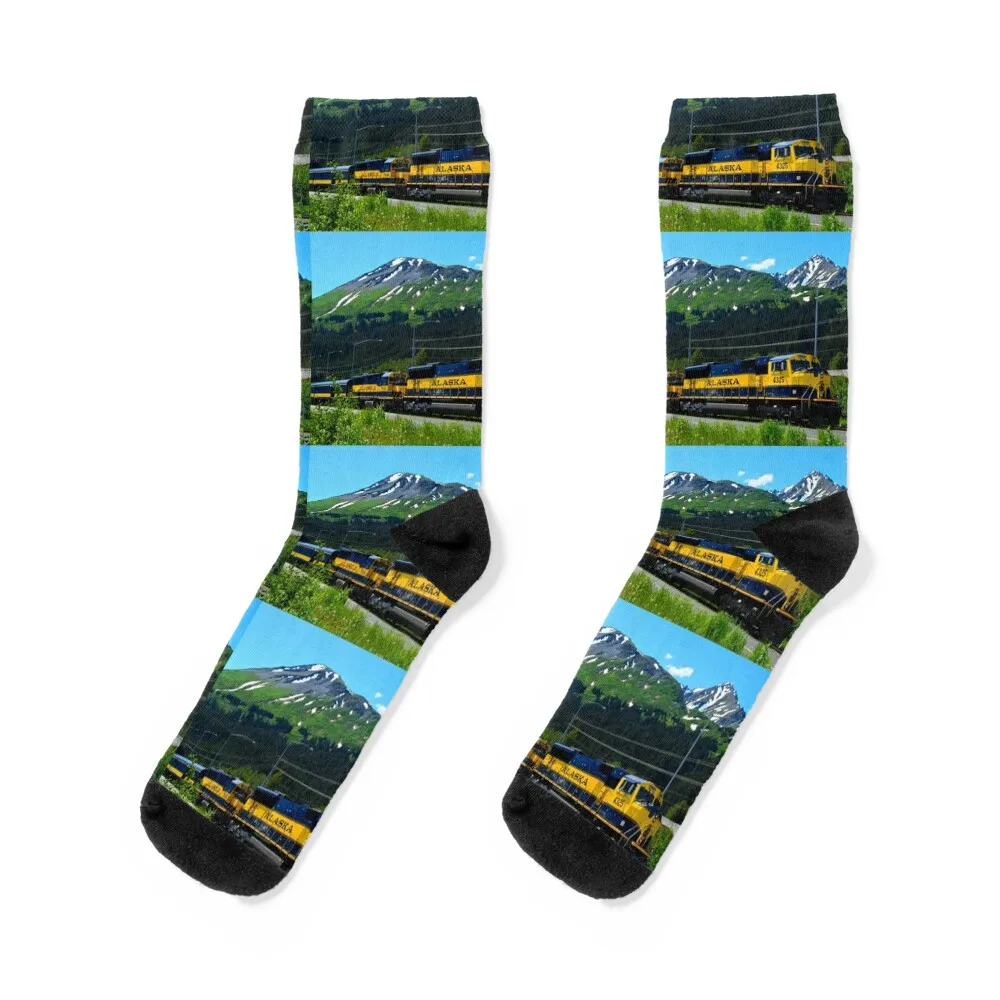 

Alaska Locomotive Socks hip hop cartoon Non-slip designer brand Socks Girl Men's