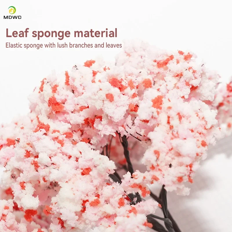 Mini Kersenbloesem Boom Model Multi Size Plant Stereoscopisch Model Kit Diy Zandtafel/HO Spoorweg Scène Layout Accessoires 5PC