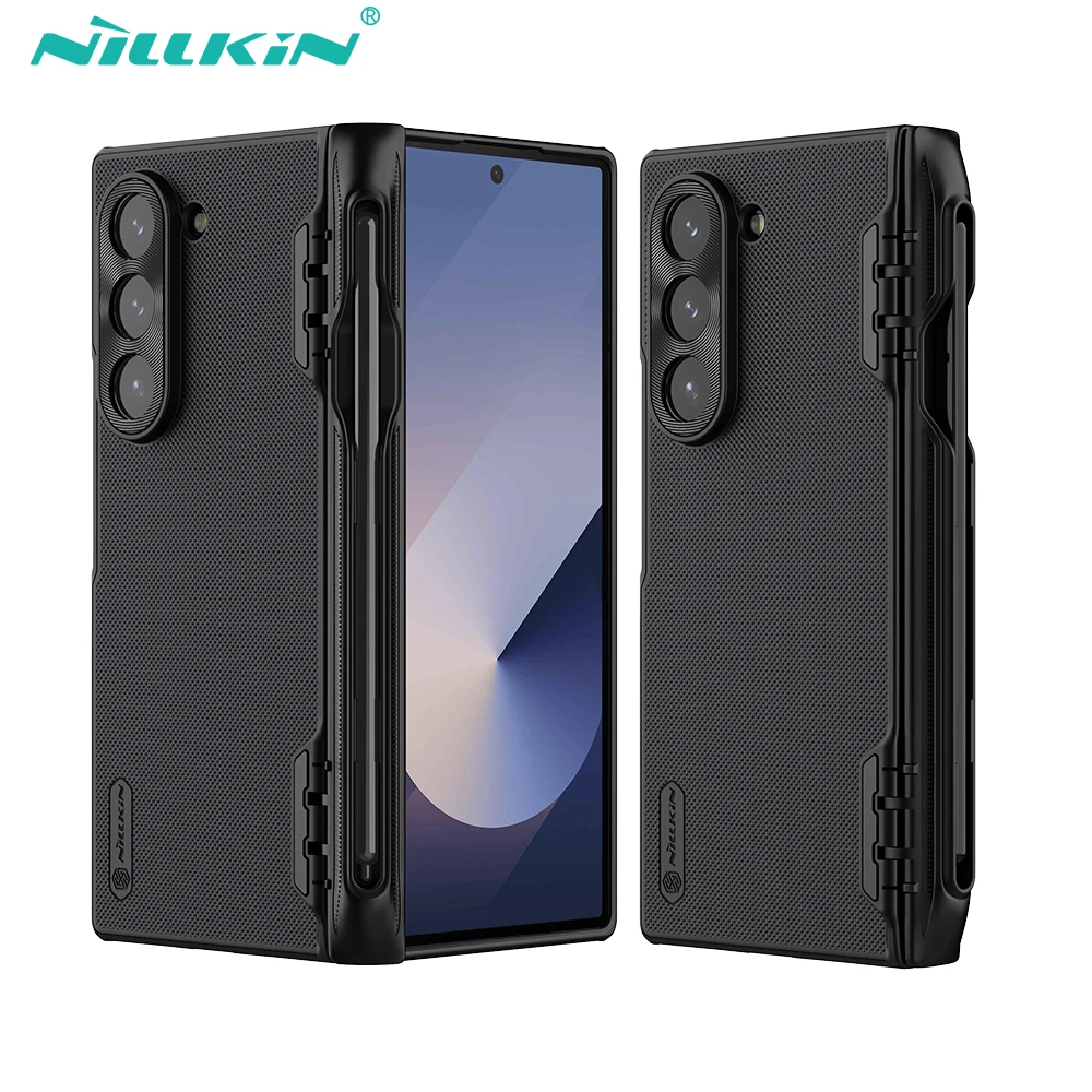 

For Samsung Galaxy Z Fold 6 5G Case Nillkin Super Frosted Shield Folding Back Cover For Samsung Z Fold 6 Case With S-Pen Holder