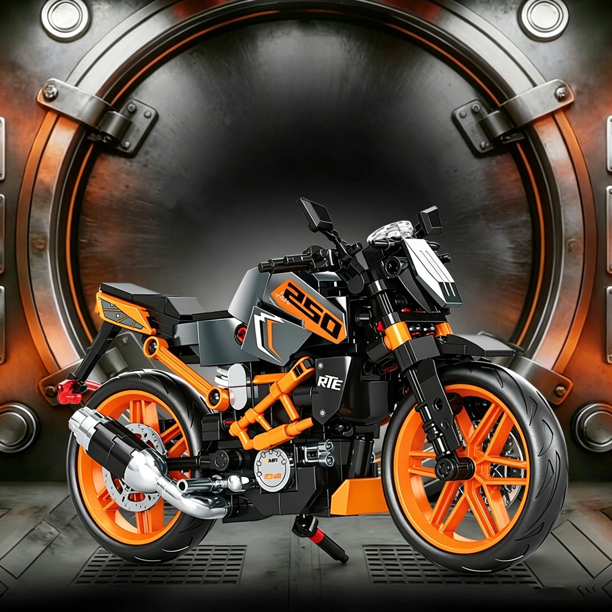 Set de Bloques de Construcción de Motocicleta, Modelo de Superbike de Carreras, Motocicleta Retro de Calle, Juguete Cole