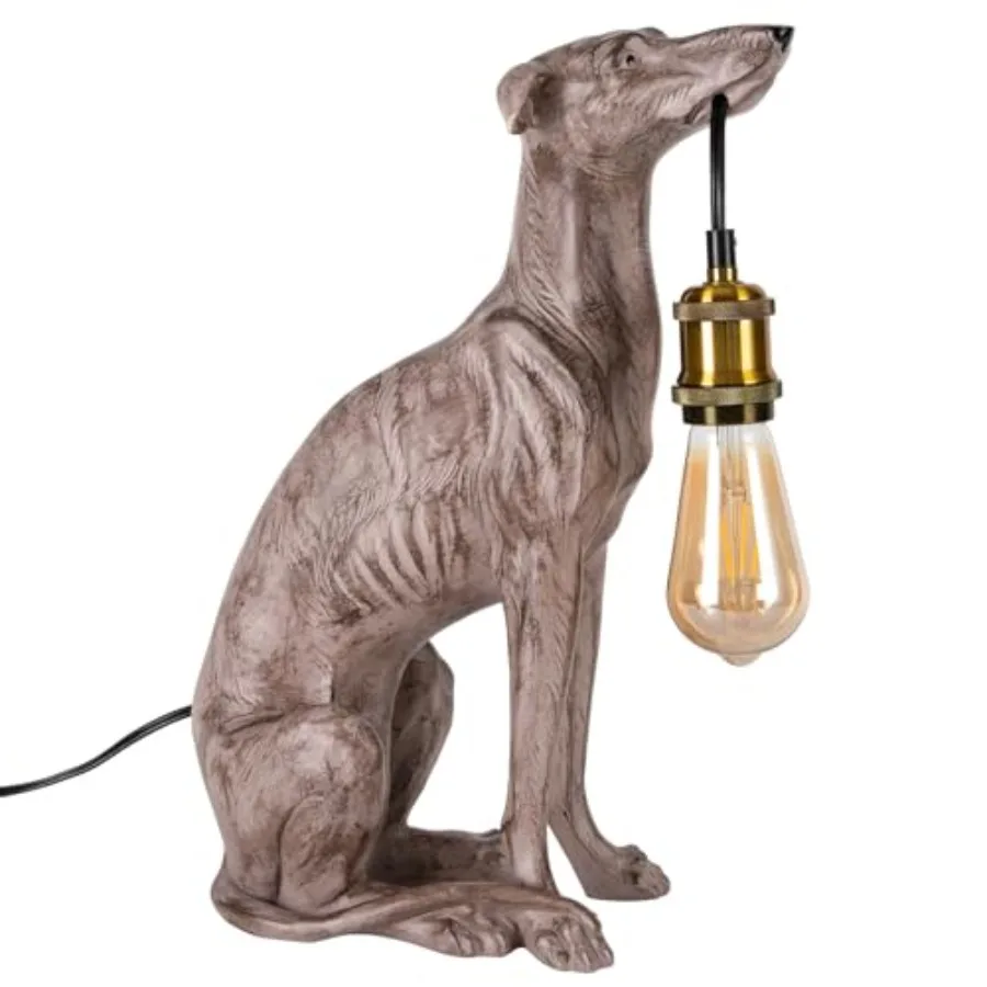 

Modern Dog Shaped Resin and Iron Desk Lamp for Bedroom Dining Bar Decor E26 Light Source Warm White Indoor Lighting Fixture