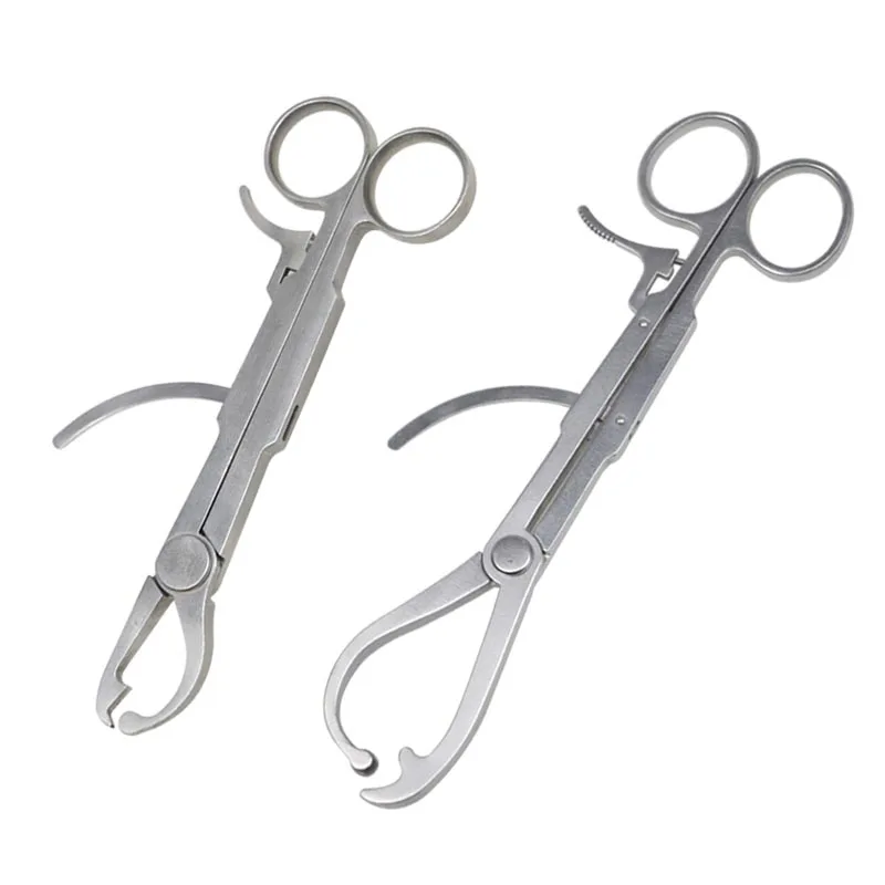 Two Types Bone Holding Pliers Self-locking Serrated Jaw Orthopedic Instrument Stainless Steel pet