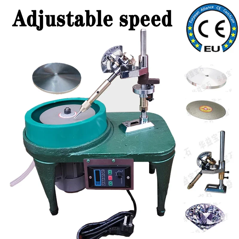 FOR 180W 220V Gem Faceting Machine Polishing Flat Grinding Machine Jewelry Jade Stone Angle Machine YY(BD)6312