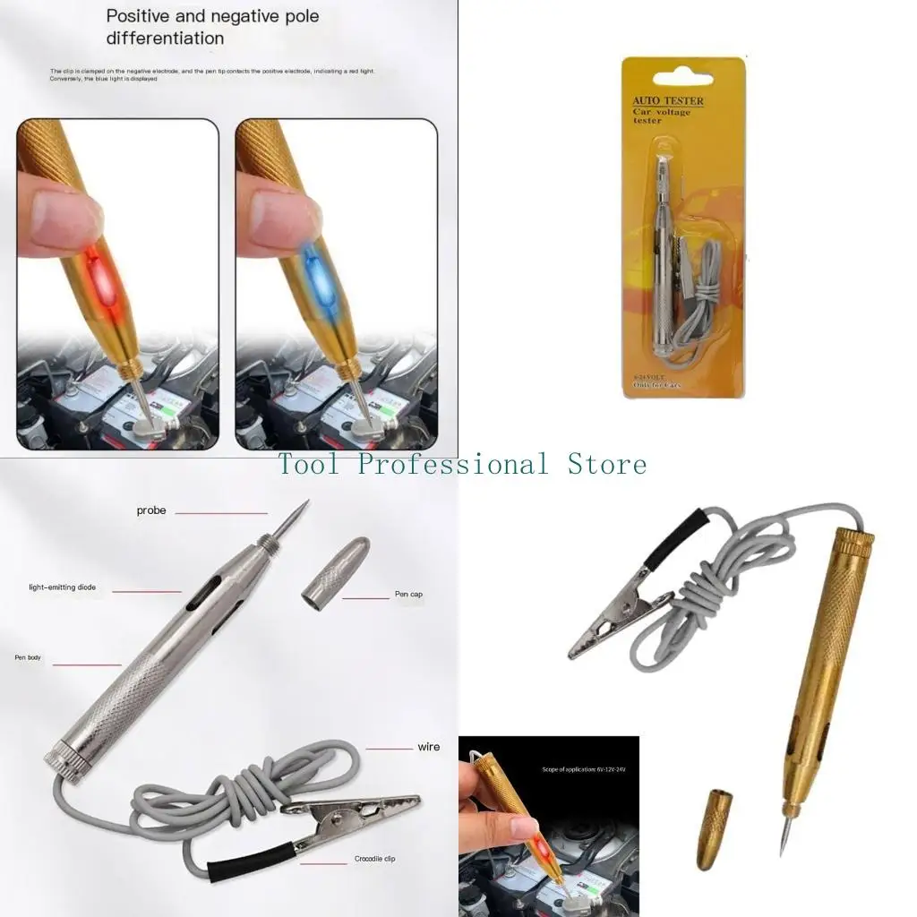 57QF Circuit Repair Testing Pen User Friendly Electrical Tester Pen for Troubleshooting and Repairing Electrical System Gift