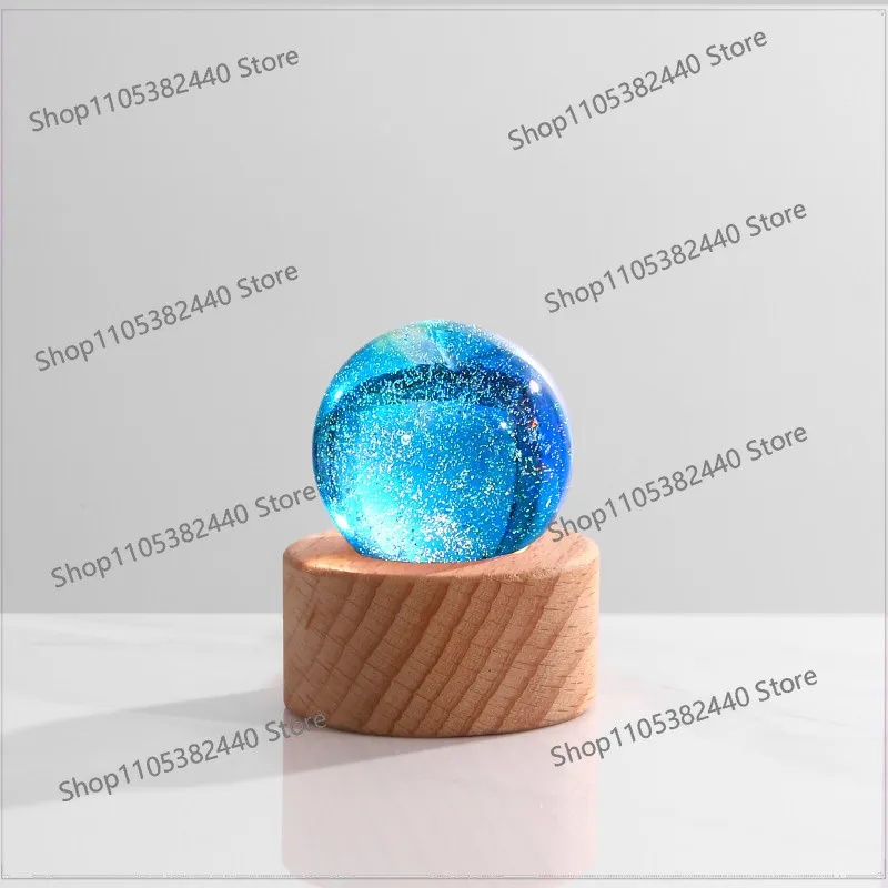 Colorful glazed beads crystal ball entrance desktop ornament birthday gift for girl boyfriend practical mother's day gift