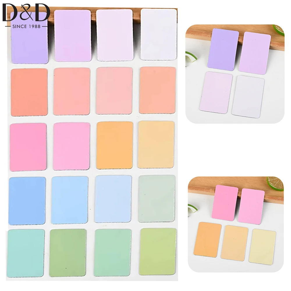 

24pcs/set Customizable Colorful Magnetic Blank Message Board Soft Magnetic Refrigerator Sticker Memo Message Notes for Home
