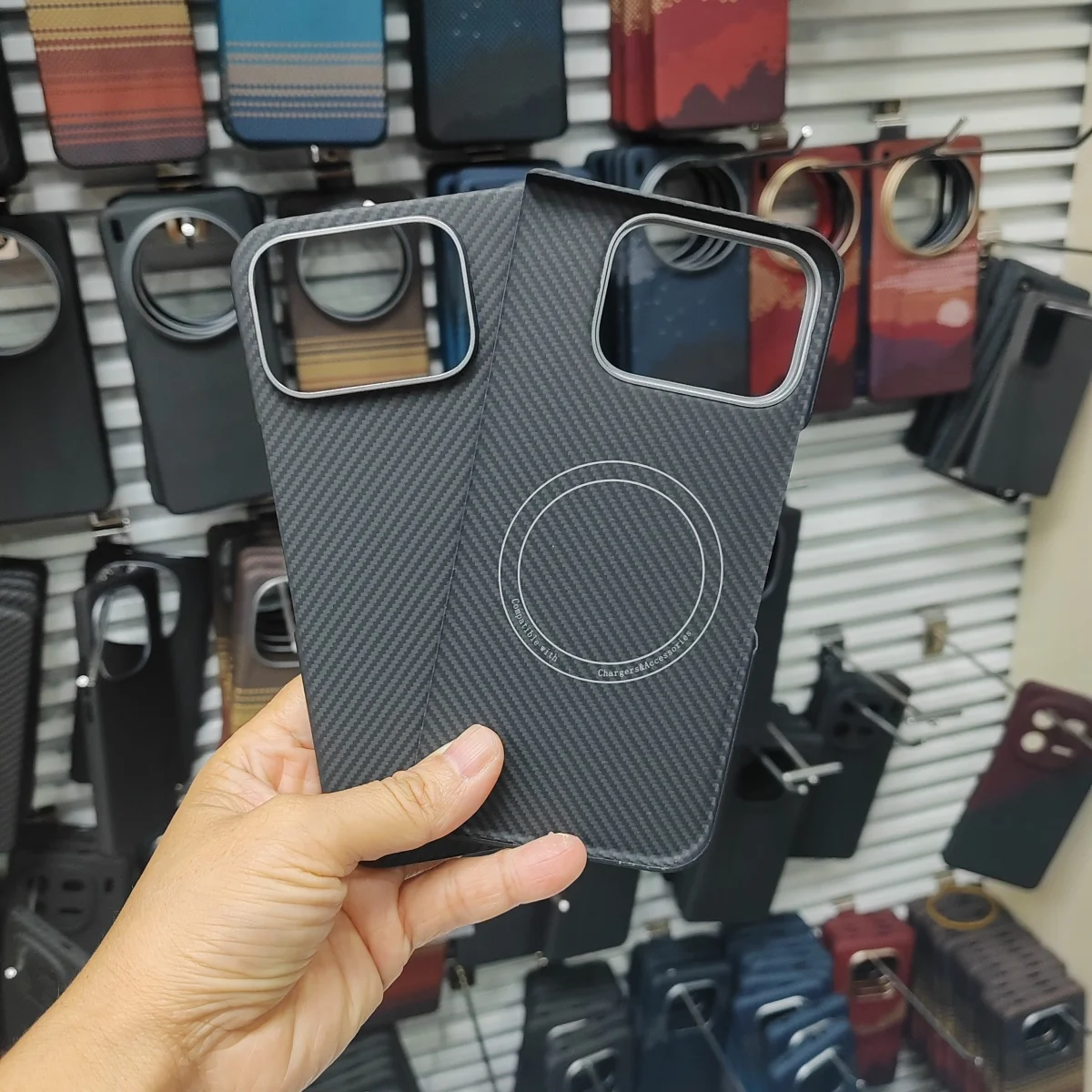 

Магнитный чехол для телефона Magsafe из чистого арамида из углеродного волокна для Google Pixel 10 9 Pro, складной ультратонкий чехол для беспроводной зарядки