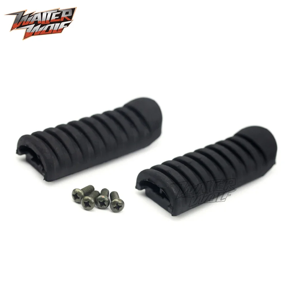 Front Footrest Rubber Cover For KAWASAKI Z750 Z1000 Z1000SX KLE 650 1000 VERSYS ZZR 600 1200 Motorcycle Accessories Foot Pegs