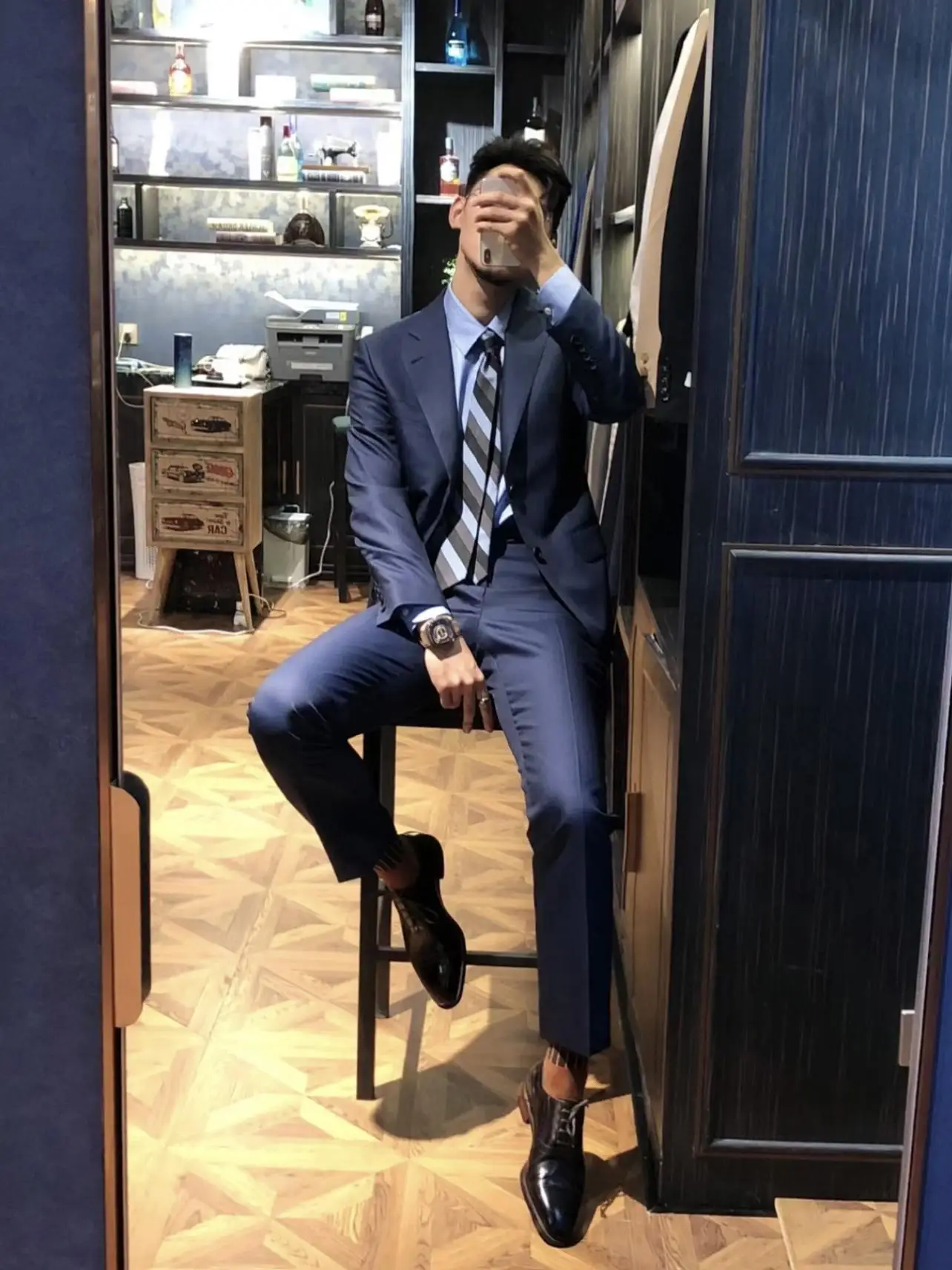 Ultrafine Wool Men's Business Suit Pants Set High Luxury 3W3 Super150S Double Slit Standard Fit Fashion Style Two Buttons