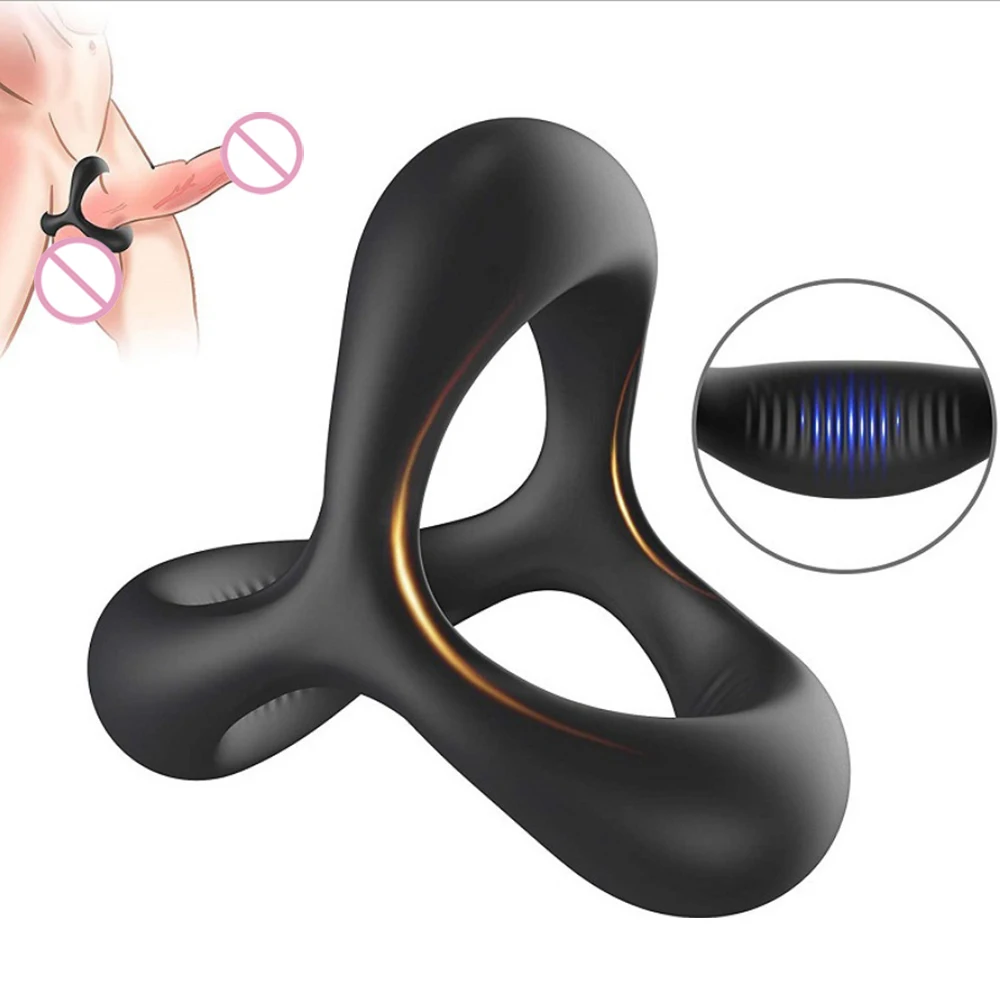 

Silicone Penis Ring Reusable Cock Ring for Men Cockring Dick Erection Delayed Ejaculation Lock Sperm Male Chastity Adult Sex Toy