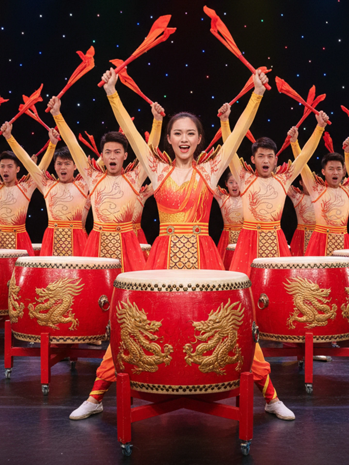 

Новый костюм дракона для взрослых, мужской и женский, для выступлений, танцев, квадратных танцев, барабанных выступлений, танцев на открытии, танцев с барабанами