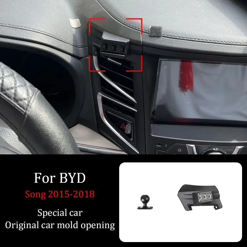 For BYD Song 2015-2018 Accessories Car Mobile Phone Wireless Charging Bracket Infrared Automatic Induction Navigation Bracket