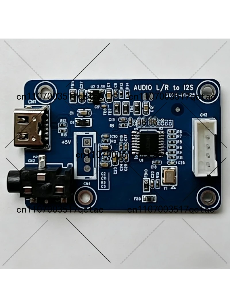 Suitable for Audio ADC AUX 3.5 Stereo Analog Audio To Digital I2S IIS Digital Output Board