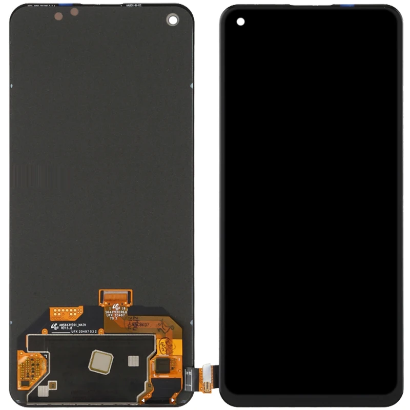 6.43  Original AMOLED Display For OPPO Reno6 5G PEQM00 CPH2251 LCD Display Touch Screen Digitizer Assembly Replacement Parts