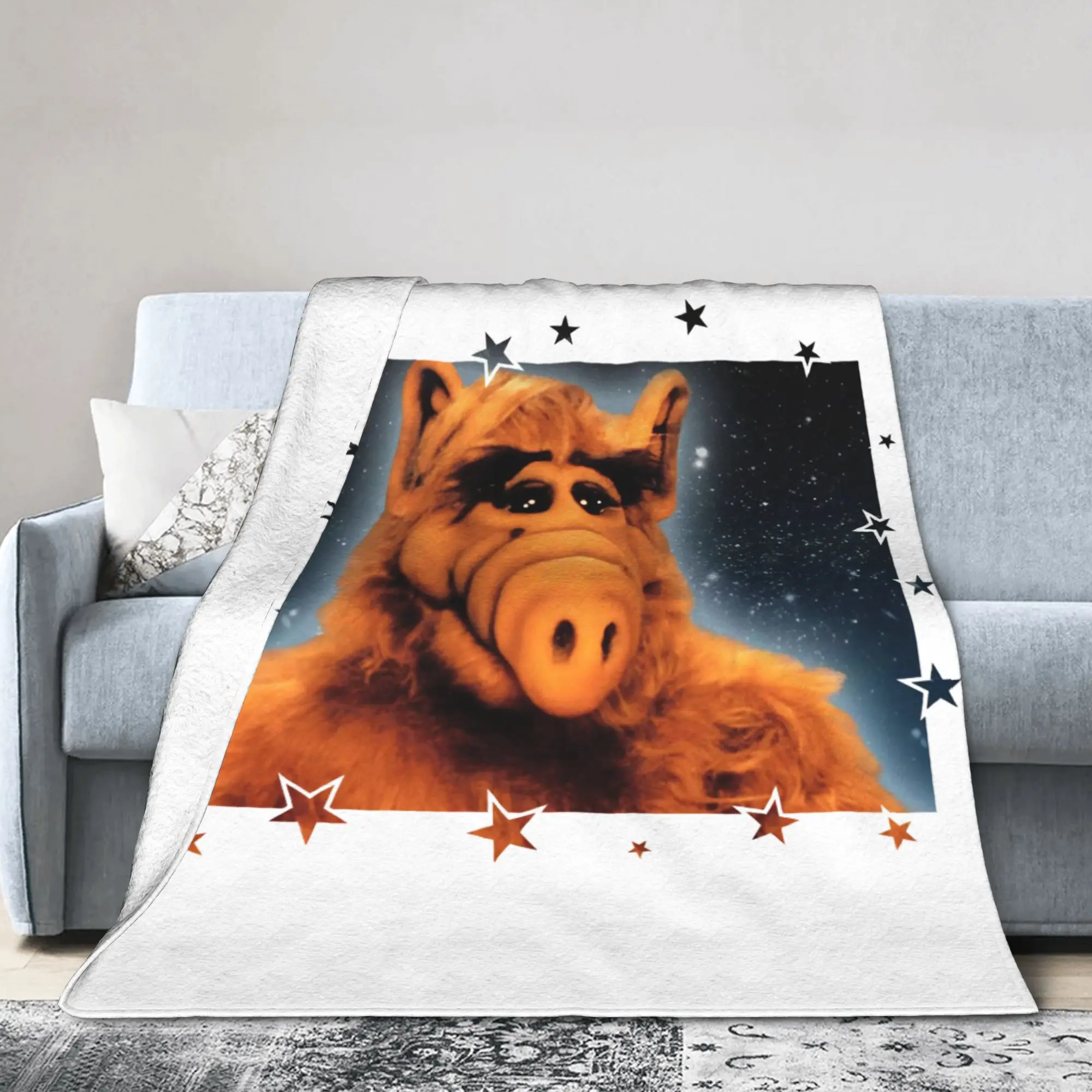 Alf  Alien Life Form Comedy  Fleece Throw Blankets  Blankets for Bed Outdoor Super Warm Bedroom Quilt