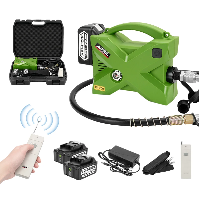 

New Arrival Mini Electric Battery Hydraulic Pump ER-700 Suitable for Outdoor High-altitude Working Remote Switch Control