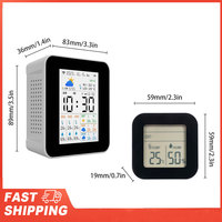 Wireless Tuya Weather Station Indoor Outdoor Thermometer 3pcs Sensors Humidity and Temperature Meter Real-time Forecast Monitor