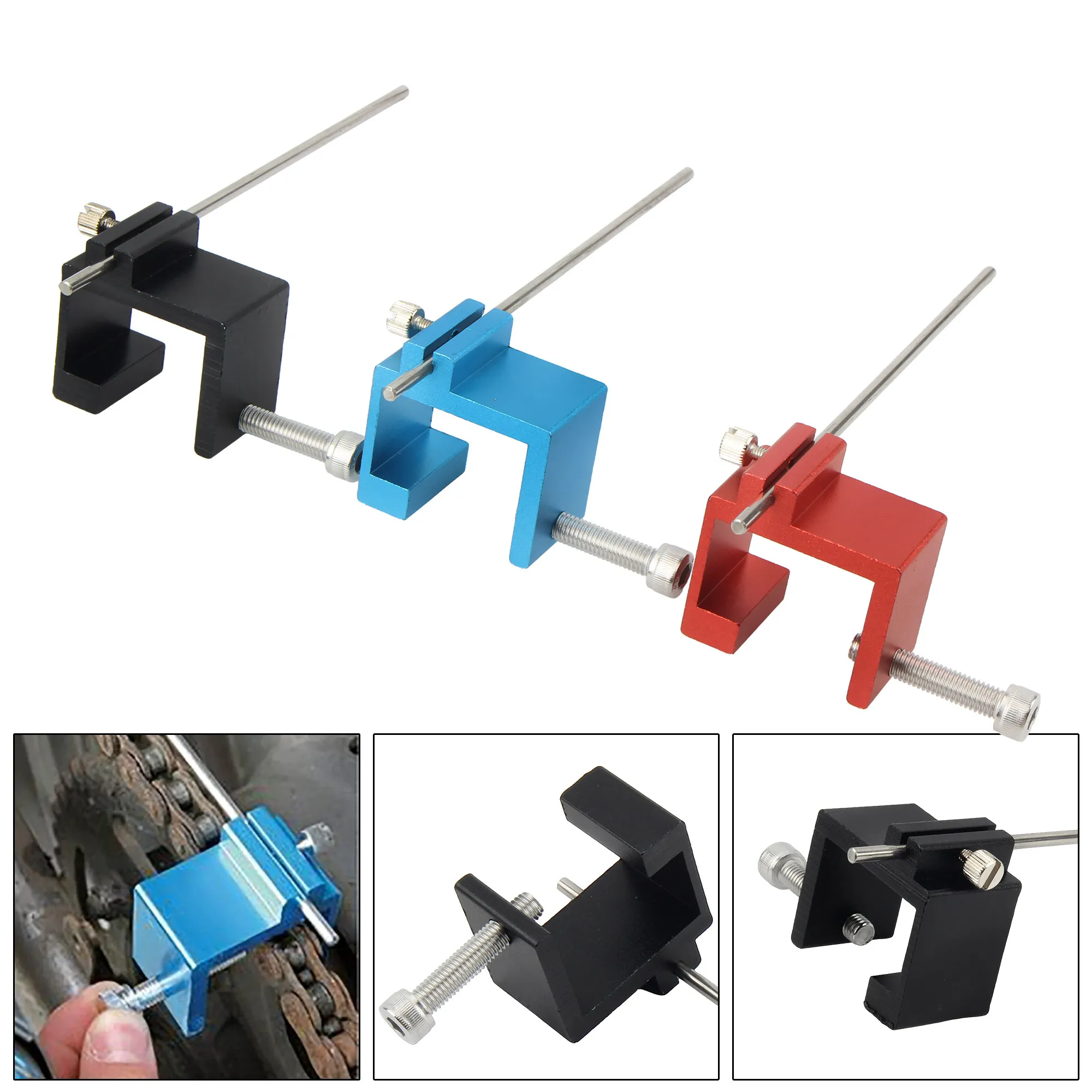 For Motorcycle ATV Off-Road Chain Alignment Tool Aluminum Sprocket Corrector 4-Bolt No-Drill Accesorios Moto Accessori Moto