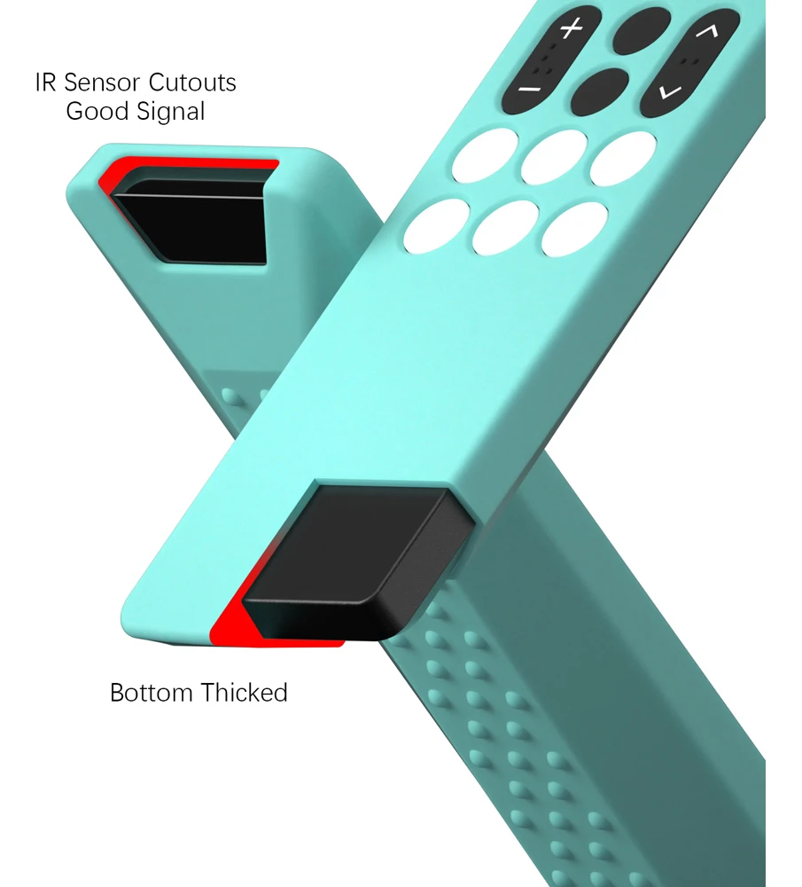 2025 Dot Texture Design Silicone Protective Case for TCL RC833A / TCL 2025 C71K 4K Q6C Series Voice Remote Control