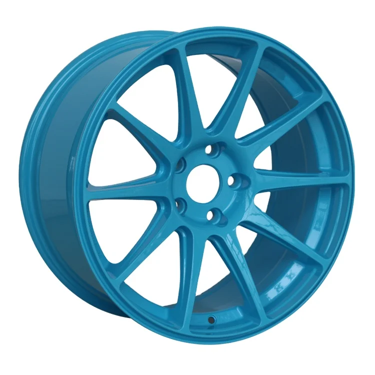 New Blue Aluminum Alloy Car Wheels 17-18 Inch Universal Fitment 8x100/114.3 10x100/114.3 5x112/100 40mm Multi Spoke Design