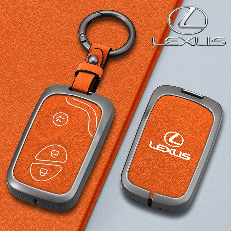 Leather Car Remote Key Case Cover For Lexus CT200H GX400 GX460 IS250 IS300C RX270 ES240 ES350 LS460 GS300 450h 460h Accessories